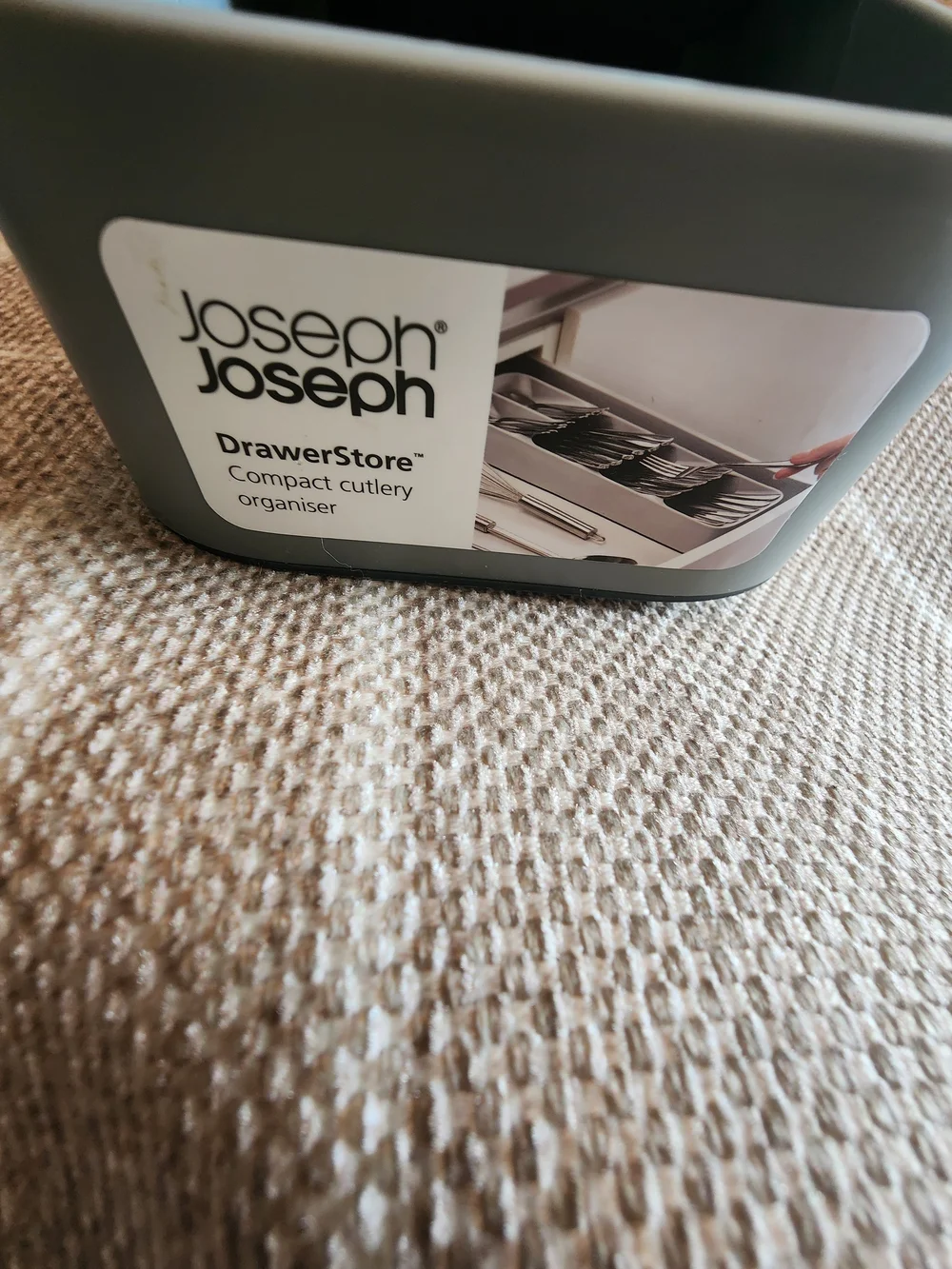 Joseph Joseph Gray Silicone Cutlery and Utensil Tray Organizer